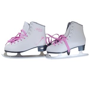 Lake Placid Milan-6000 Model#: LP313WOLY Ice Skates Pink and White Size USA 8
